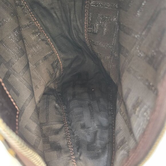 Fendi Zucca Monogram Canvas PM Pouch Bag - Picture 16 of 17